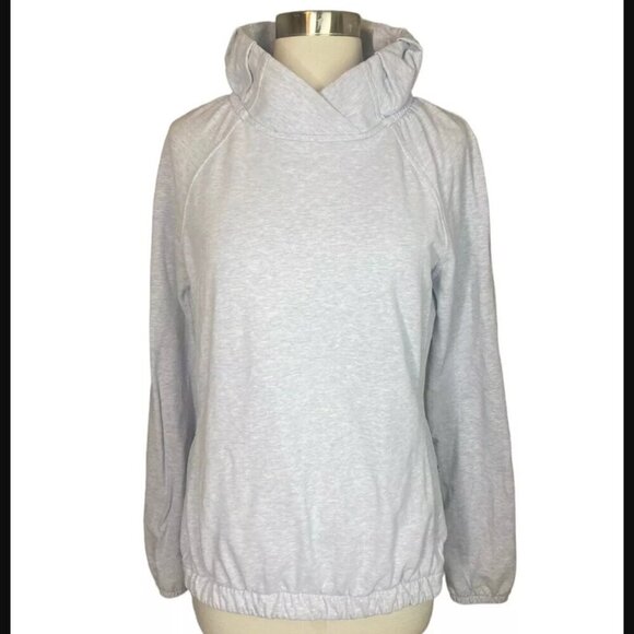 Lululemon After All French Terry Gray Pullover Sweatshirt SZ 6 - Picture 5 of 14